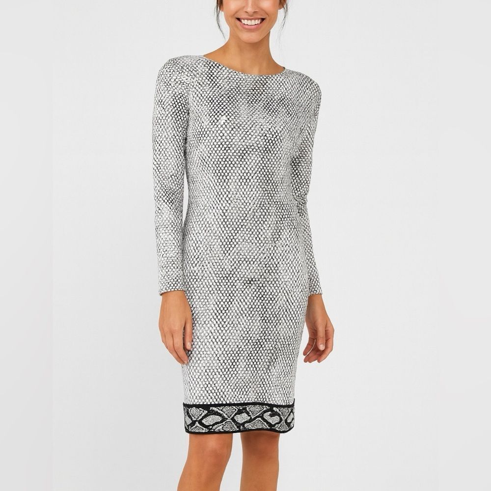 Brand new with tags! Michael Kors Black and White Patterned Dress